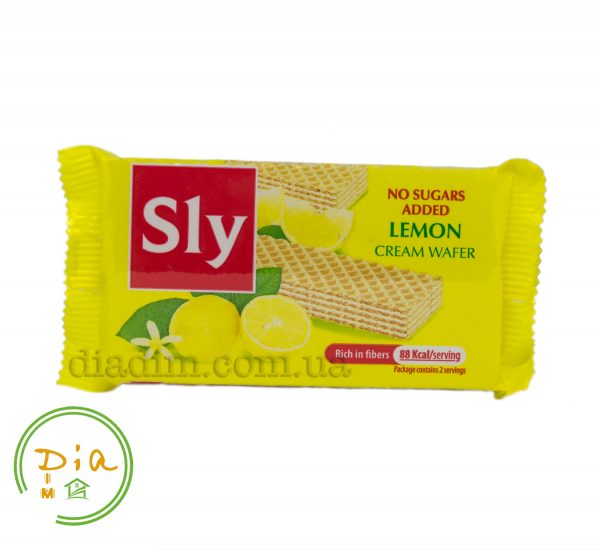 Вафлі з лимонним смаком без цукру Sly