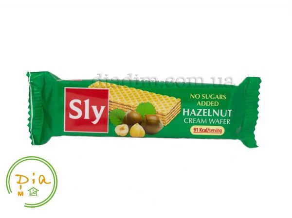 Вафлі з горіховим смаком без цукру Sly