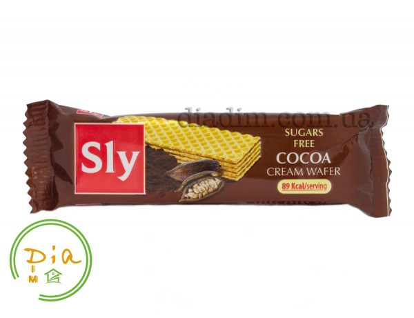Вафлі з шоколадним смаком без цукру Sly