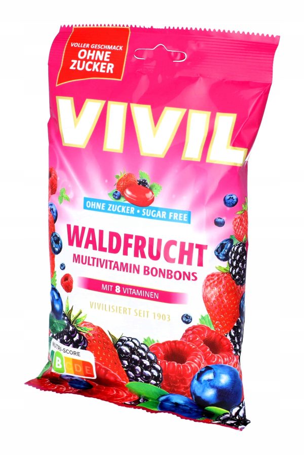 Льодяники без цукру VIVIL Лісові ягоди з вітамінами Waldfrucht - Image 3