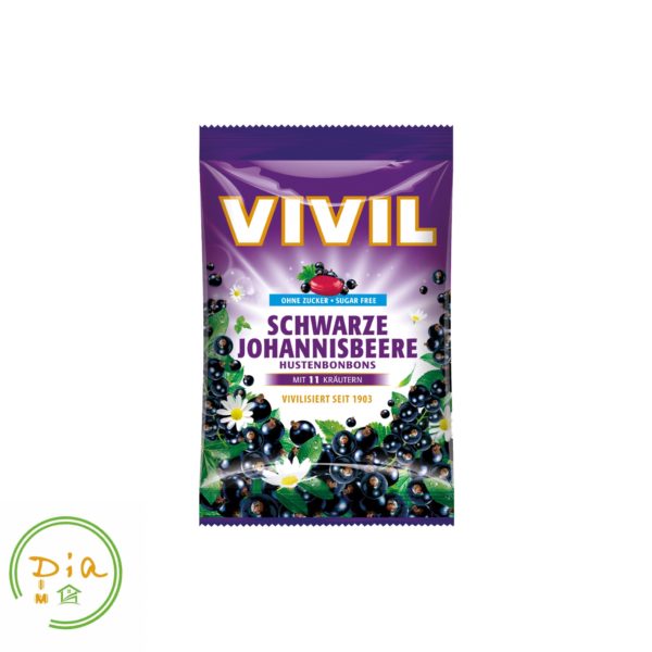 Льодяники без цукру VIVIL чорна смородина 11 трав