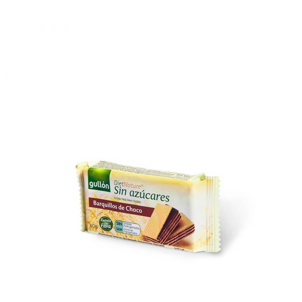 Шоколадні вафлі Diet Nature Gullon з клітковиною без цукру - Image 3