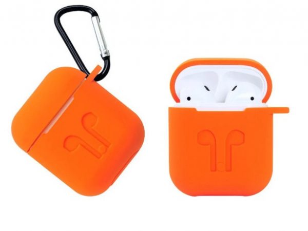 Чехол силиконовый для  AirPods 1 2 и Orange RileyLink - Image 2