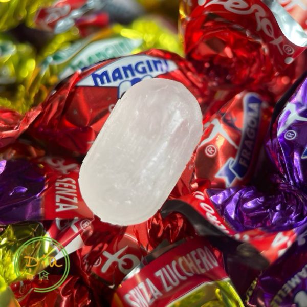Льодяники без цукру фруктове асорті Mangini